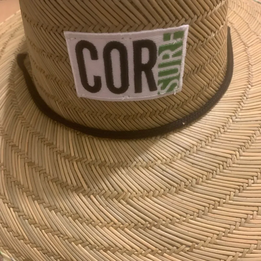NWT COR Surf Straw Lifeguard Sun Hat